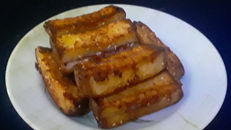 Bread Strawberry Chickpea Toast Sandwich Finger/Dinner Recipe/Chickpea Recipe/Strawberry Recipe 1398