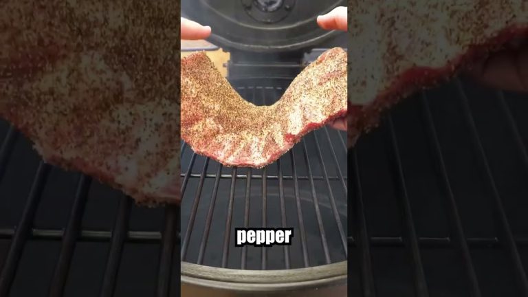 Simple Salt & Pepper Smoked Pork Ribs! #shorts #bbq