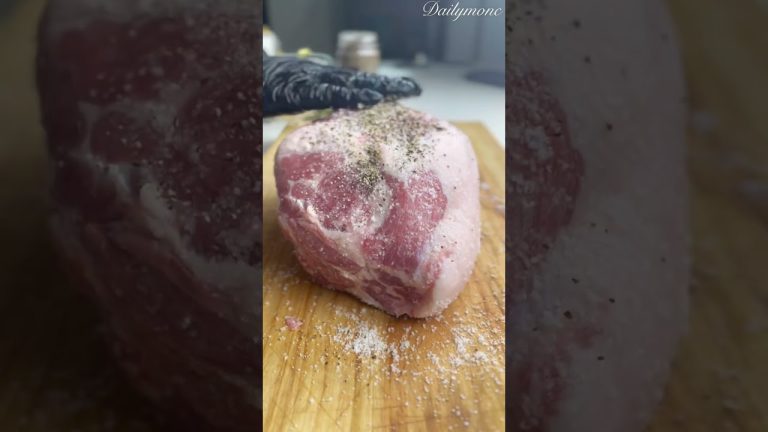 Roasted Pork Homemade Oven Ham Recipe #shorts #asmr #pork #recipe