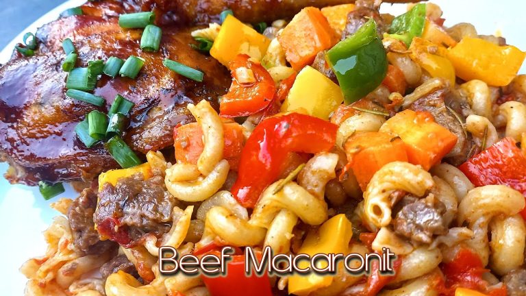THE BEST BEEF PASTA Recipe || How To Make BEEF MACARONI