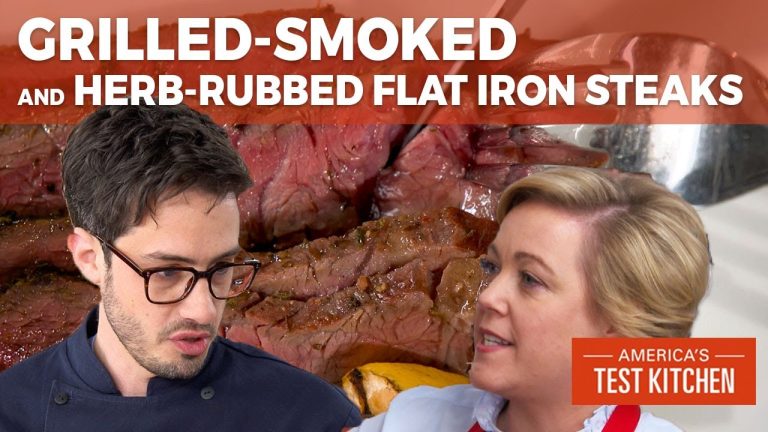 How to Make Grill-Smoked Herb-Rubbed Flat Iron Steaks