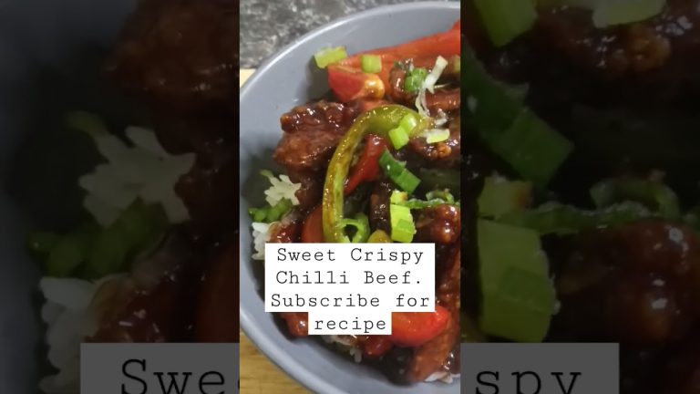 Sweet Crispy Chilli Beef