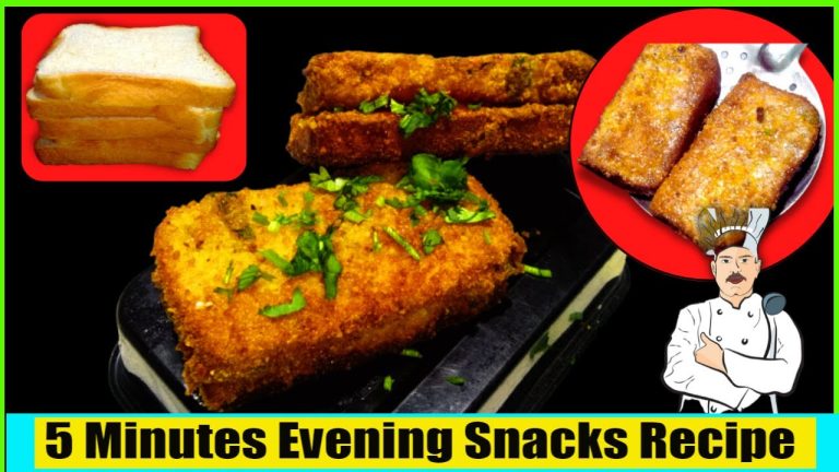 5 Minutes Evening Snacks Recipe | Crispy &Tasty Bread Snacks| @HomeCooking22