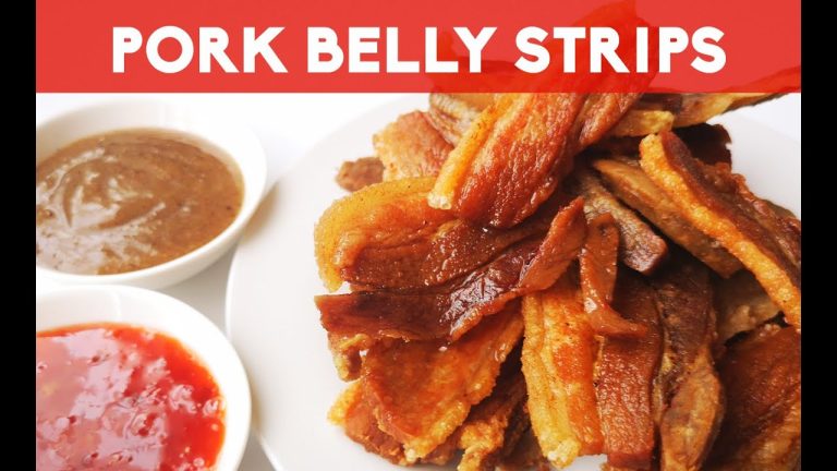 Crispy Pork Belly Strips Recipe | How To Cook Crispiest Pork Belly | Lechon Kawali Strips