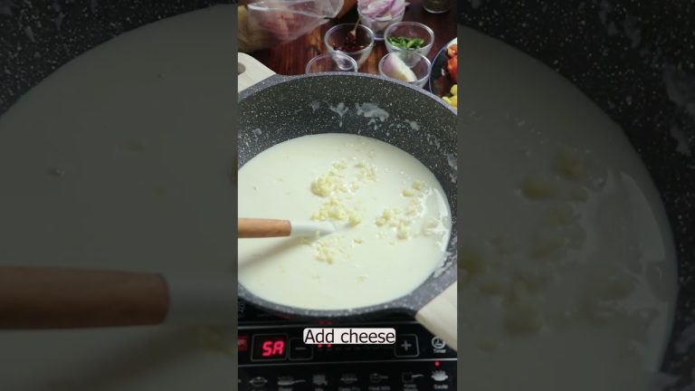 White sauce pasta- Part 1 #shorts #whitesaucepasta #whitesaucerecipe