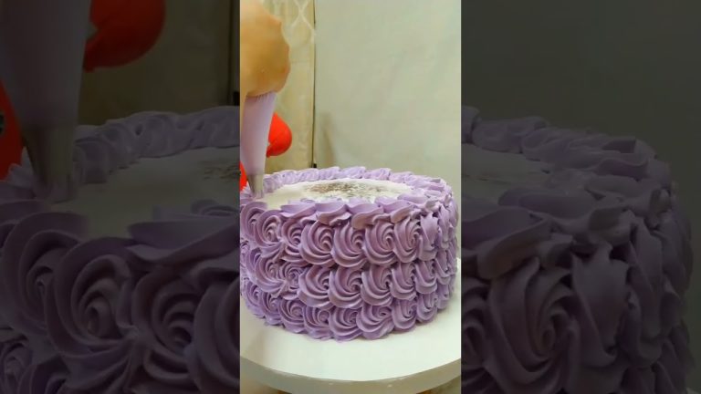 Rosette Cake #boiledicing #beginners #chocolatecake #recipe #free #easycakedesign #easytutorial