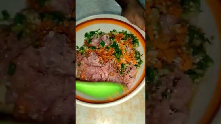 How to Cook Pork Dumplings || Own Version of Dumplings #shortsvideo