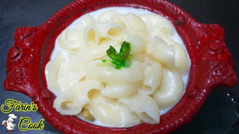 MILK PASTA recipe in Tamil / Sweet Pasta / #farinscook.