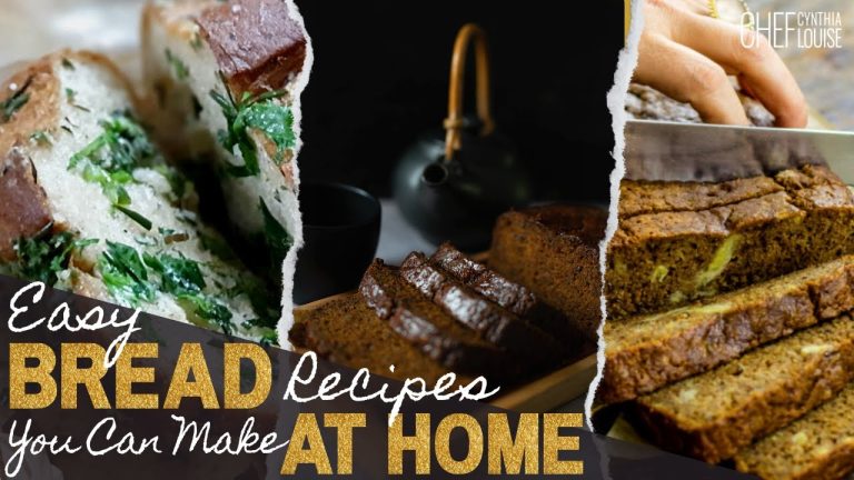 Easy Bread Recipes That You Can Make At Home | Plant-based  | Chef Cynthia Louise