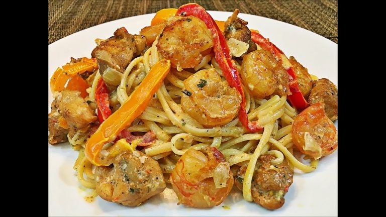 Cajun chicken and shrimp pasta recipe — Creamy and easy pasta recipe