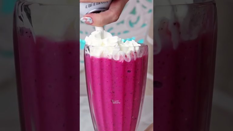 PINK passion fruit thick smoothie bowl #smoothie #smoothiedietforweightloss