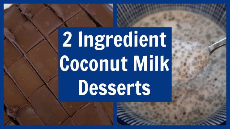 3 Easy 2 Ingredient Coconut Milk Dessert Recipes | Dairy Free Desserts