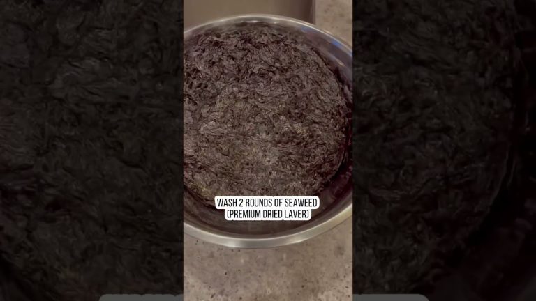 Salted pork seaweed soup recipe