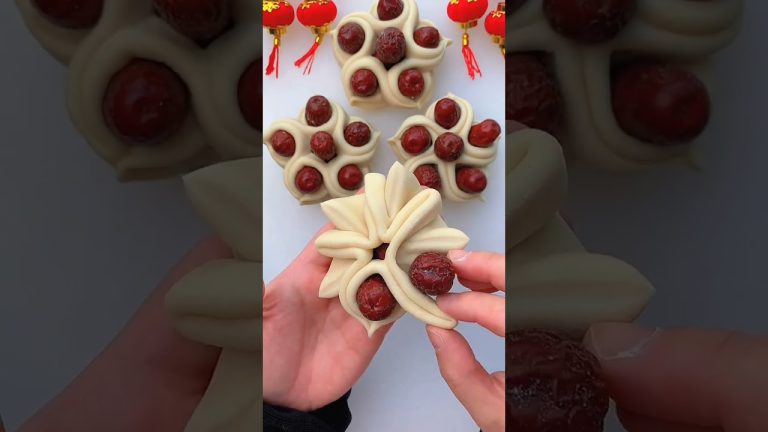 Satisfying & Creative Dough Pastry Recipes (P177) – Bread Rolls, Bun Shapes, Five-Petal Flower