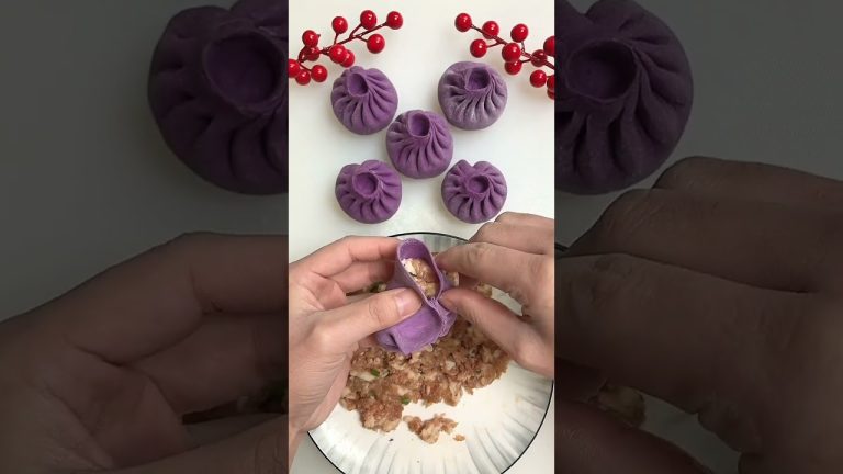 Satisfying & Creative Dough Pastry Recipes (P180) – Bread Rolls, Bun Shapes, Pasta, Purple Dumplings