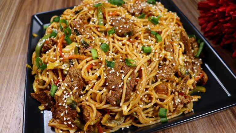 Spicy Beef Spaghetti Recipe | Beef & Vegetable Spaghetti | Quick & Delicious Beef Spaghetti Recipe