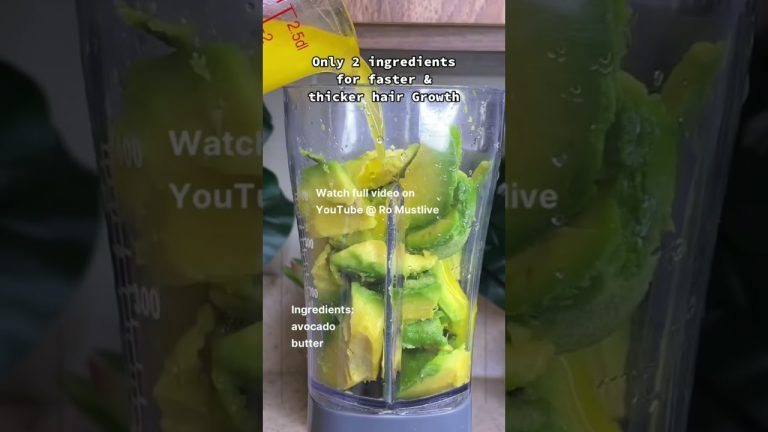 ONLY 2 INGREDIENTS FOR FASTER & THICKER HAIR GROWTH