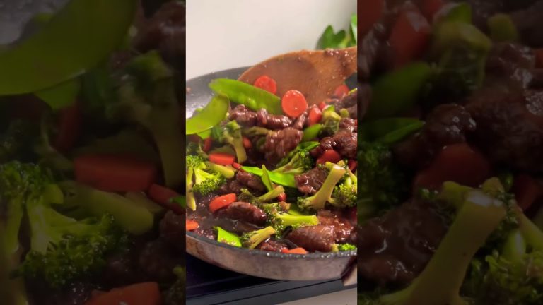 One Skillet Mongolian Beef with Vegetables 🥦🥕 #healthy #dinner #shorts #recipe