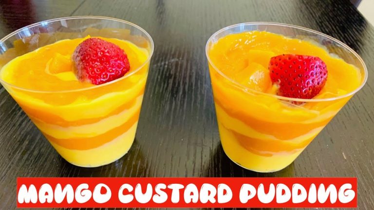 Mango Custard Pudding with Mango pulp  | Mango Pulp Dessert Recipes | Nivis Food