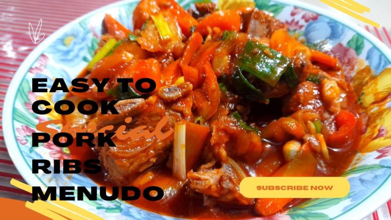 Easy to cook Pork ribs menudo |Lorie ann's vlog