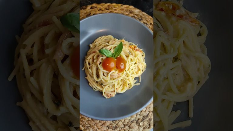 Must Try !!Yummy and Delicious Baked Feta Spaghetti Pasta 🍝😋 #shorts #youtubeshorts