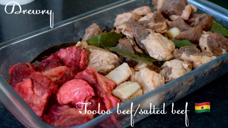 GHANA SALTED BEEF RECIPE | THE RED & THE NATURAL | AUTHENTIC TASTE (WITH REAL BEEF)