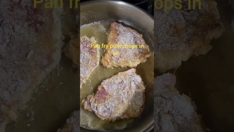 Fried Pork Chops and Roasted Vegetables