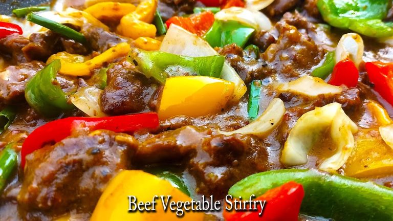 The BEST BEEF AND VEGETABLES STIR FRY & PEPPER BEEF STEAK RECIPE