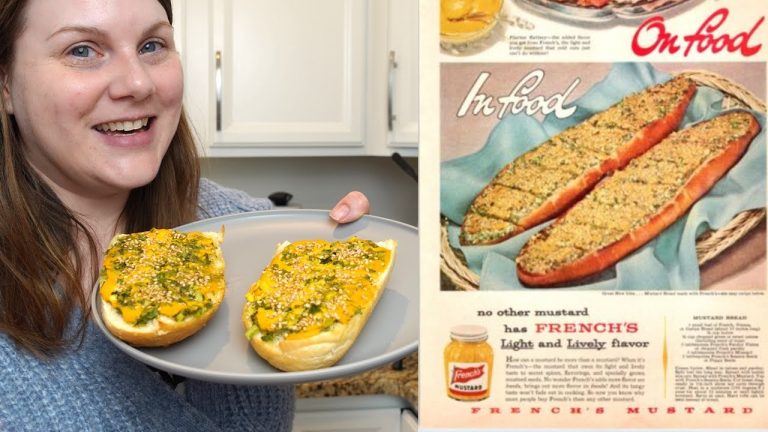 1957 French's MUSTARD BREAD recipe – I tried it! and it was…something.