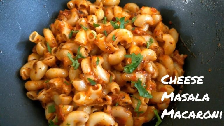 Cheese Masala Macaroni Pasta Recipe, Desi Masala Macaroni Recipe, Indian Style Macaroni Pasta Recipe