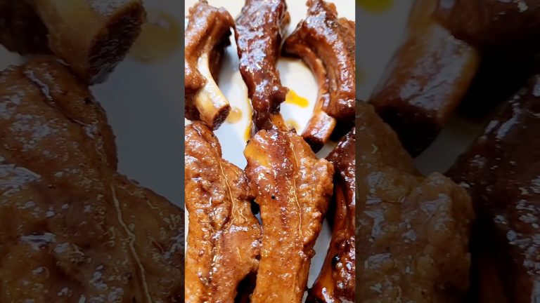 BBQ Ribs #slowcooker #Ribs #bbq