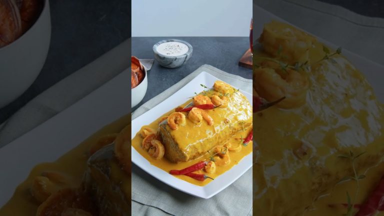 Coconut Curry Pork Loin 🍖🥥🌶🍤 #shorts #scrumdiddlyumptious #food #recipe #pork #coconut #shrimp