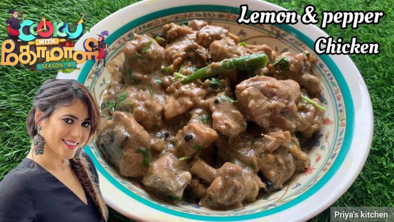 Lemon Pepper Chicken | Chicken Starter | Cook with Comali Sherin Recipe  #cookwithcomali #cwc #cwc4