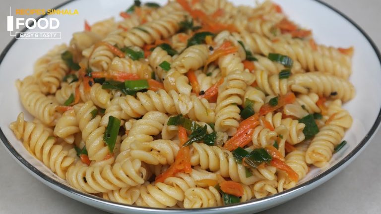 වැඩි වැඩ නෑ පට්ටම රසයි – Pasta Recipe Sinhala | Simple Recipes for Pasta