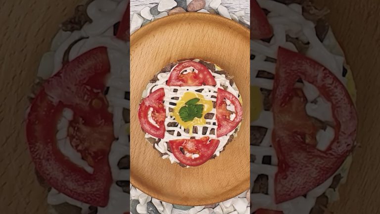 Bean Salad woth Beef #cooking #salad #shorts