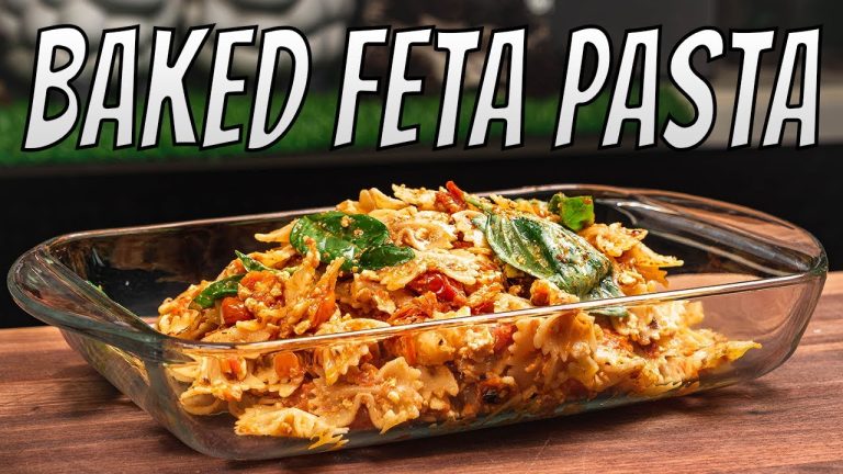 How To Make Baked Feta Pasta Recipe TikTok l Feta Pasta With Cherry Tomatoes Garlic Basil #Shorts