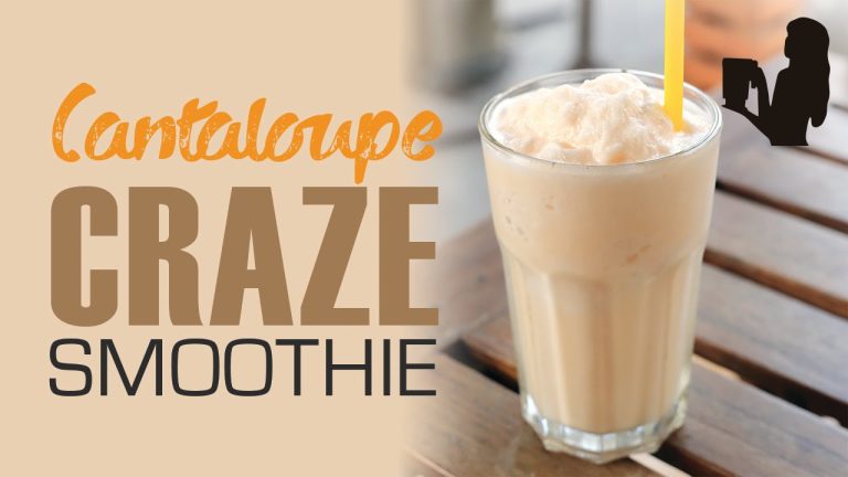 Cantaloupe Craze Smoothie recipe made using a Vitamix or Blendtec blender