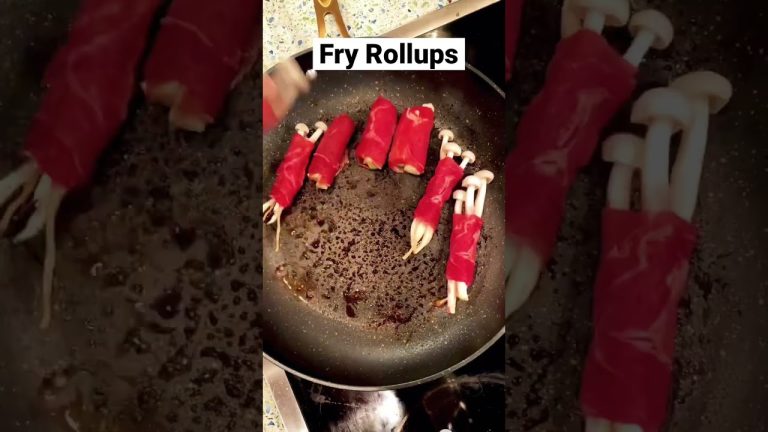 Enoki Mushroom Beef Wraps (EASY recipes) | Veggie Filled