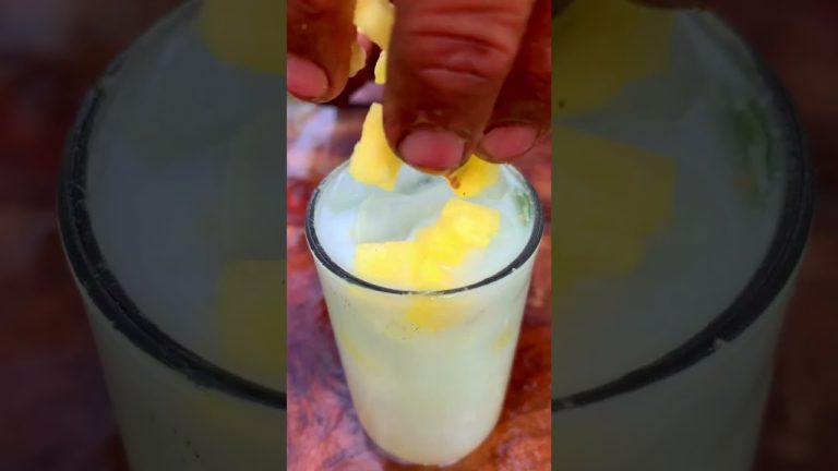 Best Drink For The Summer | Pineapple+Coconut Mojito | Traditional Food Home