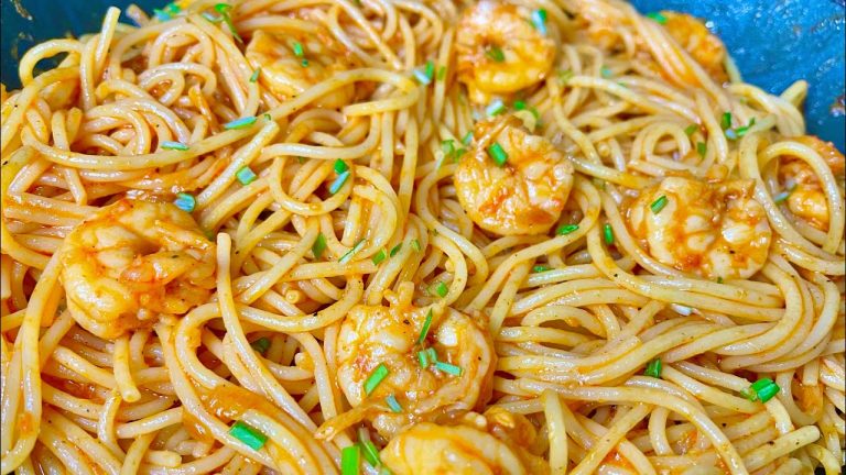 Easy Shrimp Pasta Recipe – Garlic Butter Shrimp Pasta Recipe | Kukay Cooks