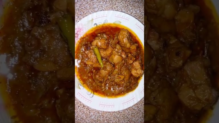 Street Food Bhuna Chicken Recipe | Shorts Video | #shortsvideos | #shortsvideo | #shortsfeed