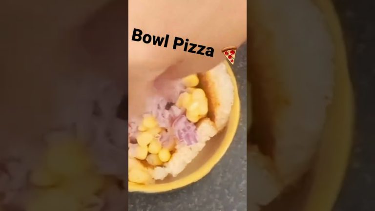 Bowl Bread 🥣 Pizza 🍕 😋 Quick and Easy Recipe 😍