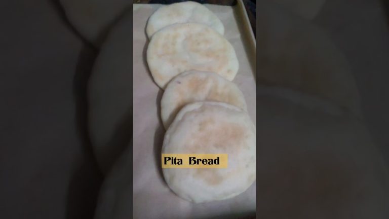 Pita Bread Recipe with cup measurements #food #youtubeshorts #recipe #foodblogger #breadrecipe