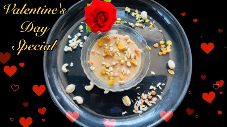 Dates Pudding Recipe/பேரிச்சம்பழம் புட்டிங்/Dates Dessert Recipe/Valentine’s Day Special Pudding