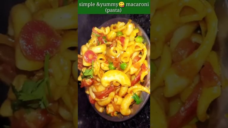 Quick &Delicious😋 Macaroni (pasta) Recipe#shorts#youtubeshorts #pasta #macaroni #cooking #recipes