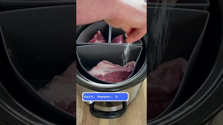 Pulled pork sandwiches recipe – 3 flavors in one crock pot or slow cooker #shorts #cooking #recipe