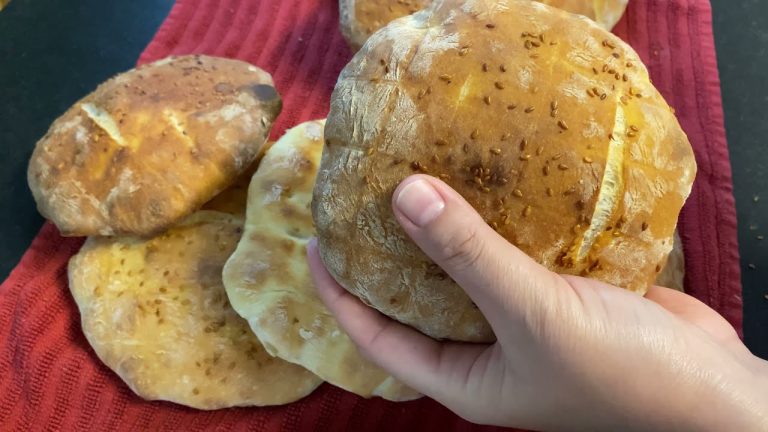 How to Make BREAD at home ? Balkan Flat Bread Lepinje Recipe 💯 BREAD RECIPES
