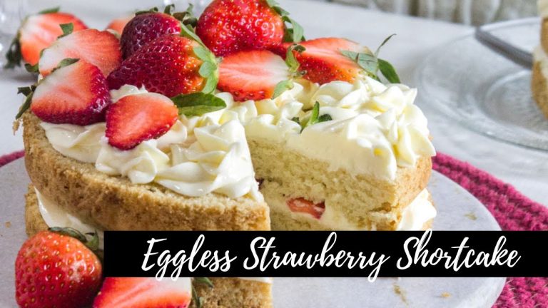 Eggless Strawberry Shortcake recipe | Eggless Valentine's Day Dessert Recipes