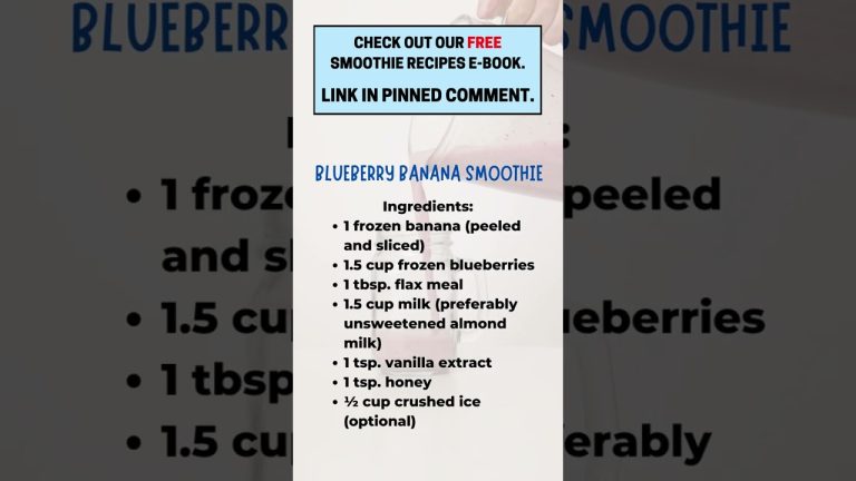 🔥 DELICIOUS & HEALTHY Smoothie Recipe For Weight Loss Transformation Breakfast Replacement #shorts