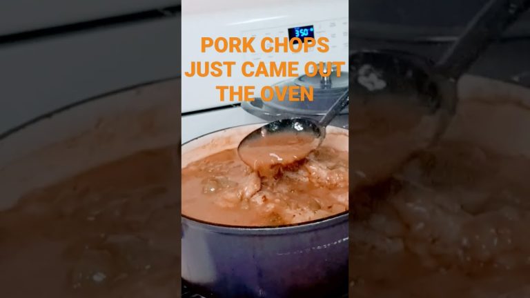 Delicious Smothered Baked Pork Chops Just Came Out The Oven